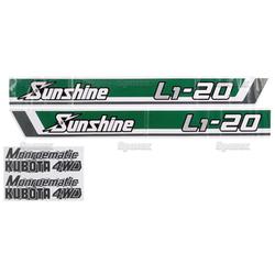 KU80587    Hood Decals---L1-20 Sunshine